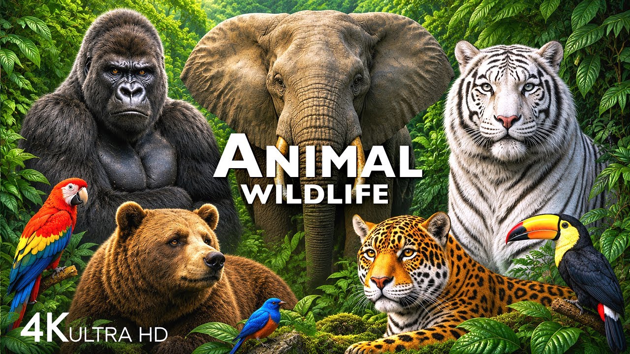 ANIMAL WILDLIFE DISCOVERY | 60FPS 4K ULTRA HD #4K #ANIMALS