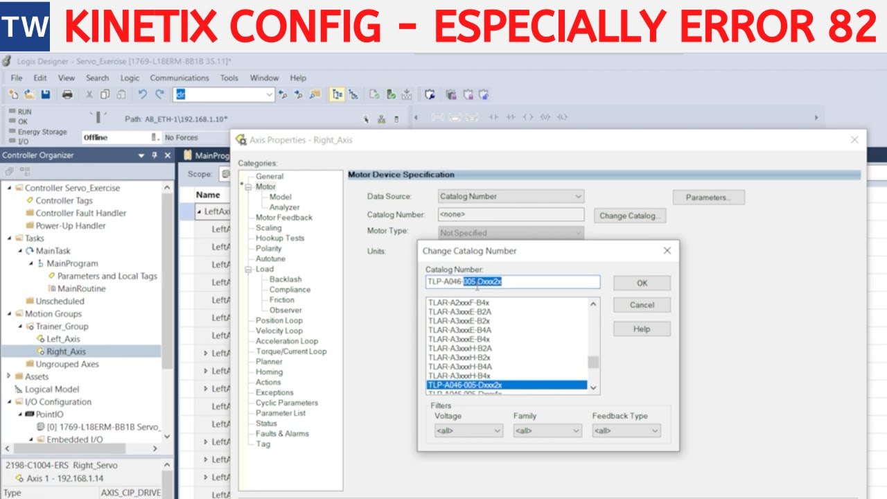 Kinetix 5300 Ethernet Configuration in Studio 5000 - Fighting Error 82