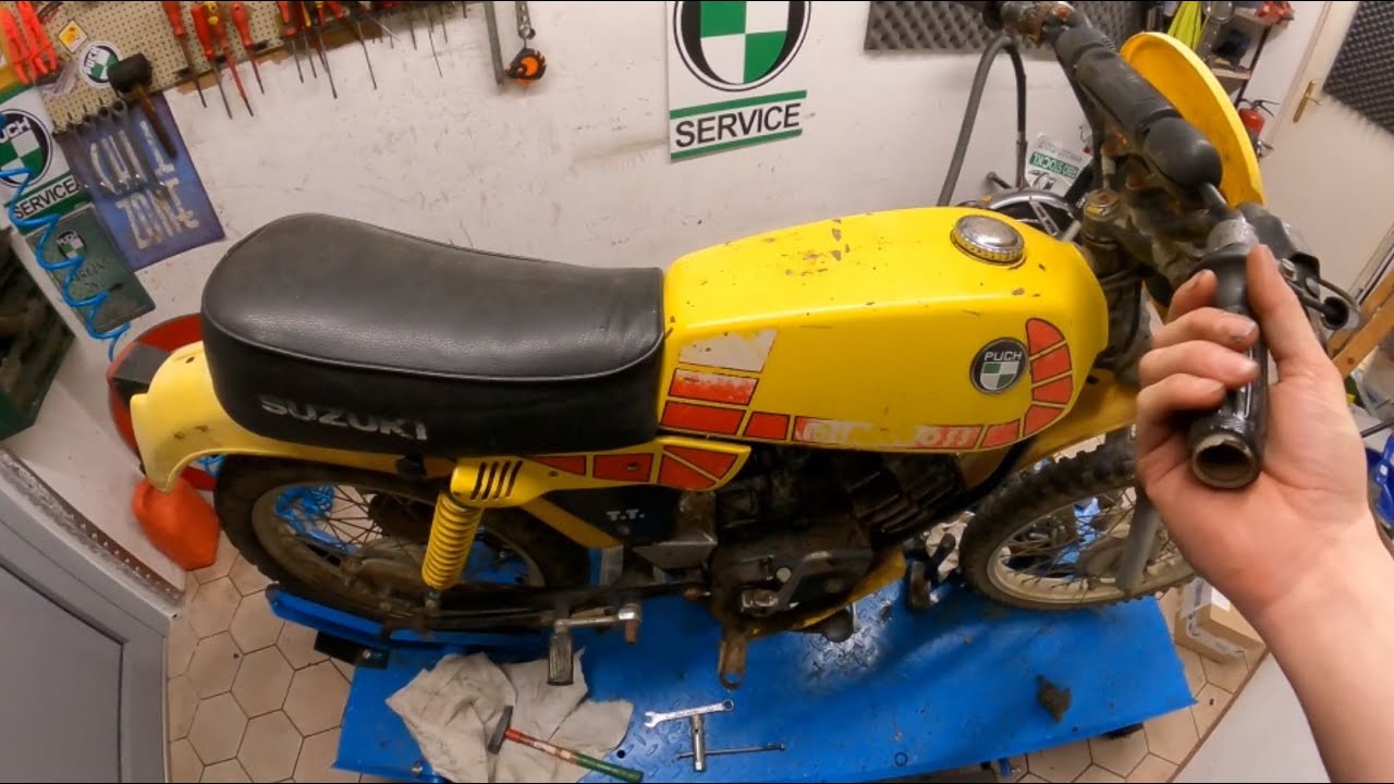 Puch Minicross Teil 2! 17mm Vergaser, Abstimmung und Testfahrt