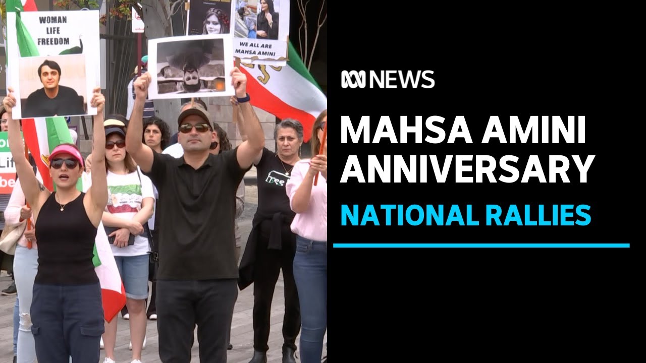 Rallies across Australia mark anniversary of Mahsa Amini's death | ABC News