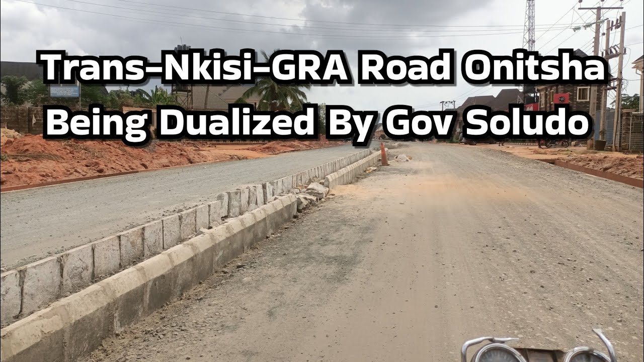GRA Road Onitsha Being Dualized By Gov Soludo.