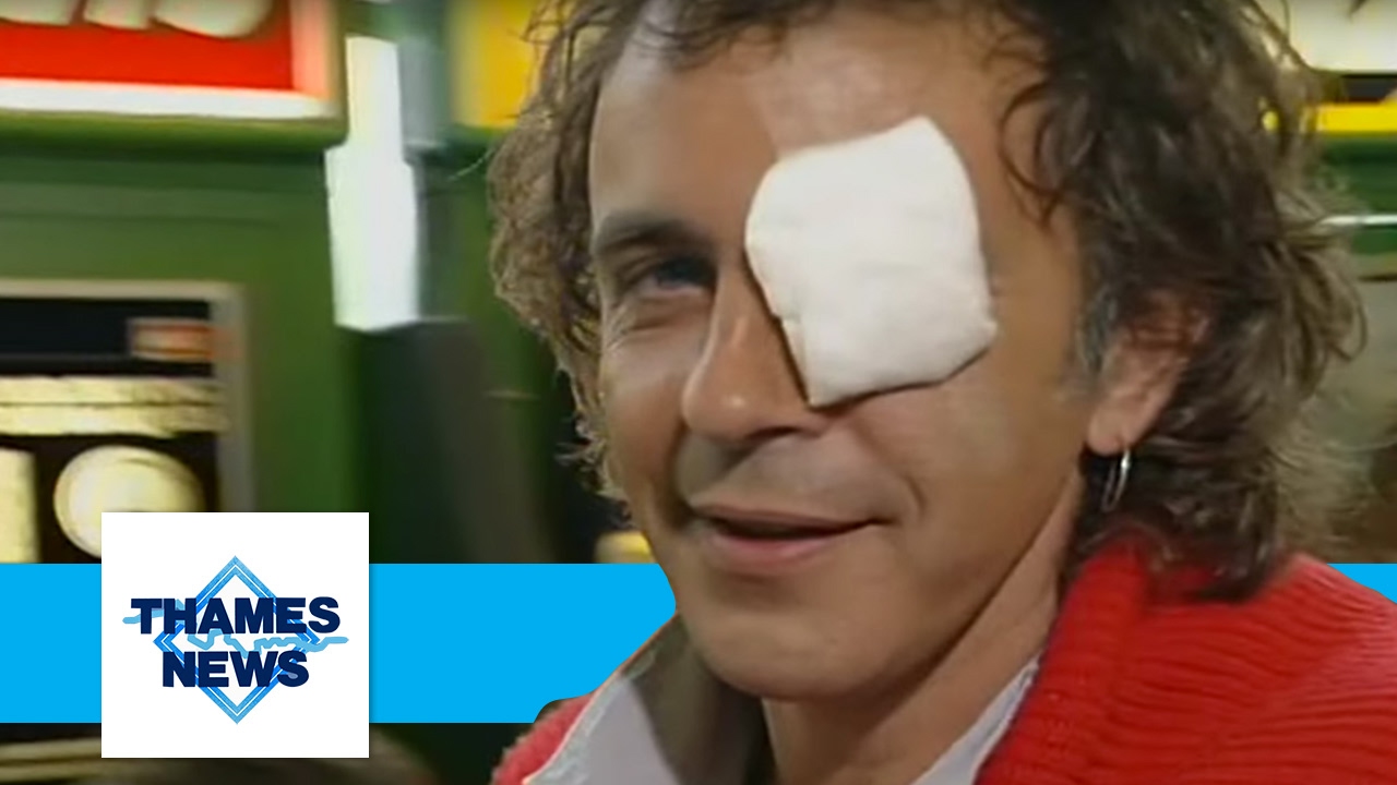 Gun Explodes in David Essex' Face | Thames News Archive Footage