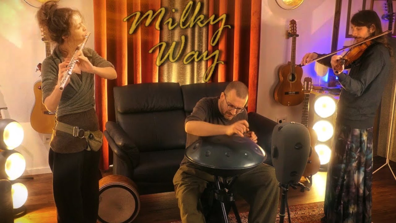 Mandara - Dancing in the Milky Way [ Handpan I Flute I Violin ] Binaural-Audio for Headphones