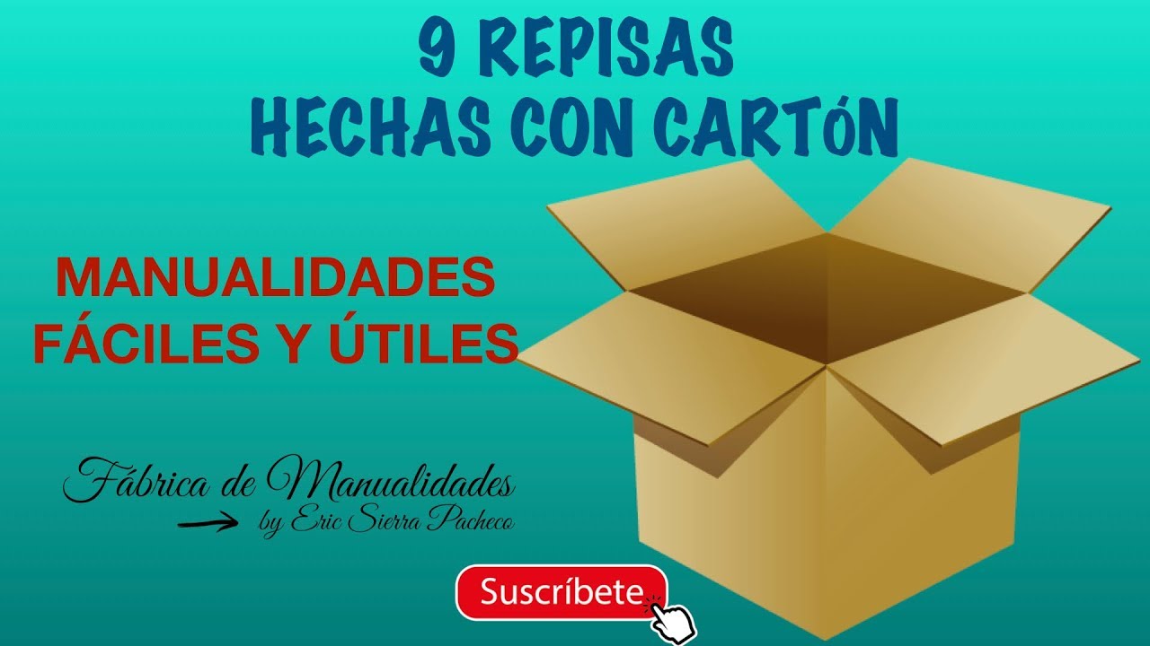 9 REPISAS HECHAS CON CARTÓN. MANUALIDADES FÁCILES Y ÚTILES.