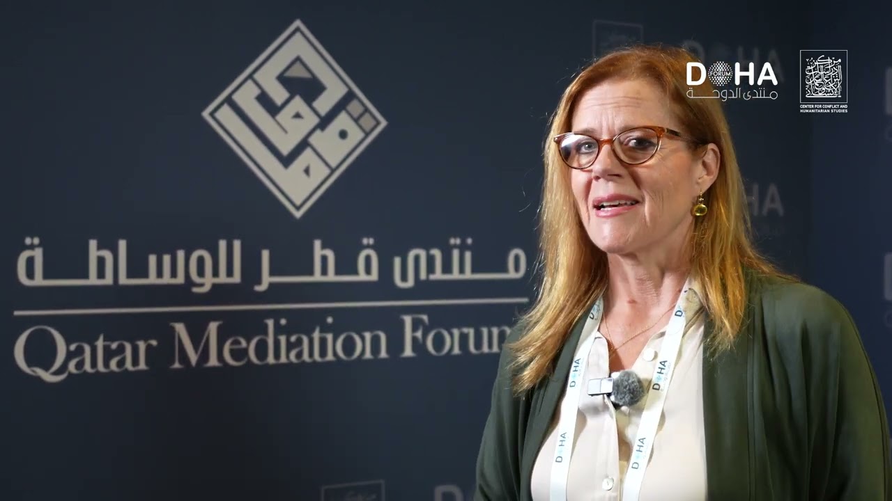 Meet the Speakers Series | Erin McCandless at the Qatar Mediation Forum