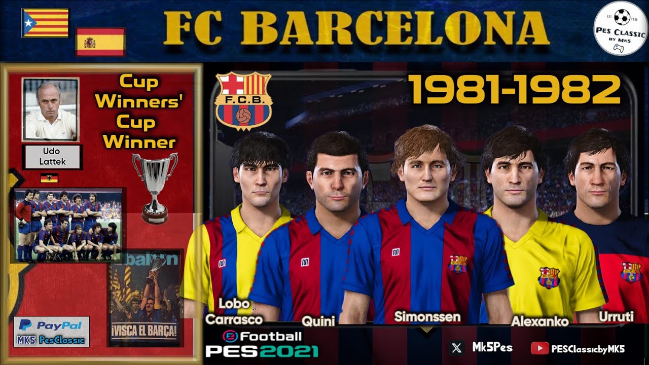 PES 2021: Barcelona 1981-1982 | "Cup Winners' Cup Winner" (PS4/PS5)