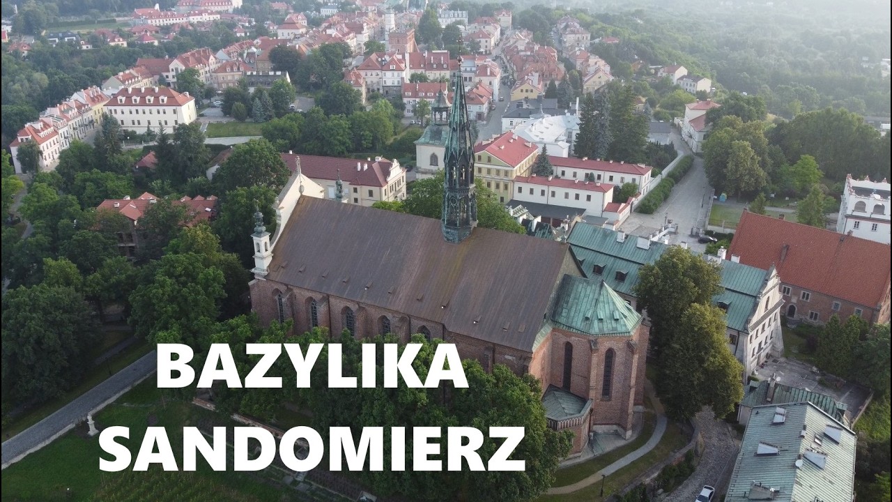 SANDOMIERZ: Bazylika Katedralna, Wnętrza i Podziemia ⛪ Cathedral Basilica & Crypts (DRON 4K)