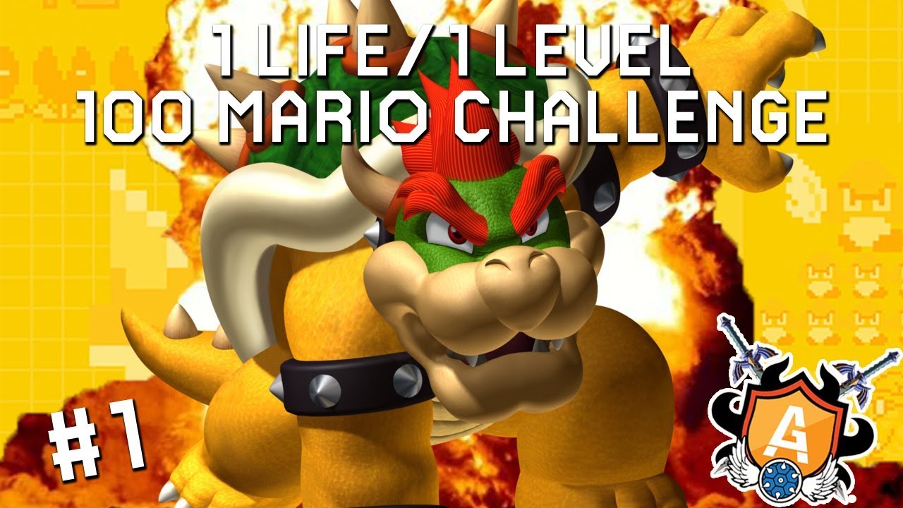THE A-GAME CHALLENGE: 1 LIFE/1 LEVEL 100 MARIO CHALLENGE