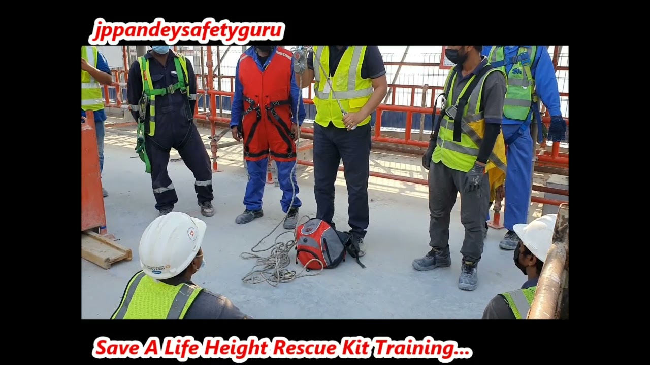 Height Rescue Training  - Save A Life Rescue Kit... #jppandeysafetyguru #safetytraining #jppandey