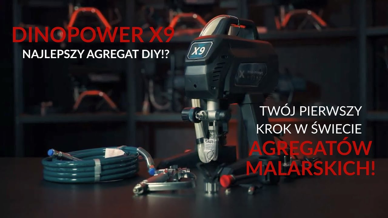 DinoPower X9- najlepszy agregat DIY!? Prezentacja | Alternatywa Wagner Control Pro 250M | Graco GX19