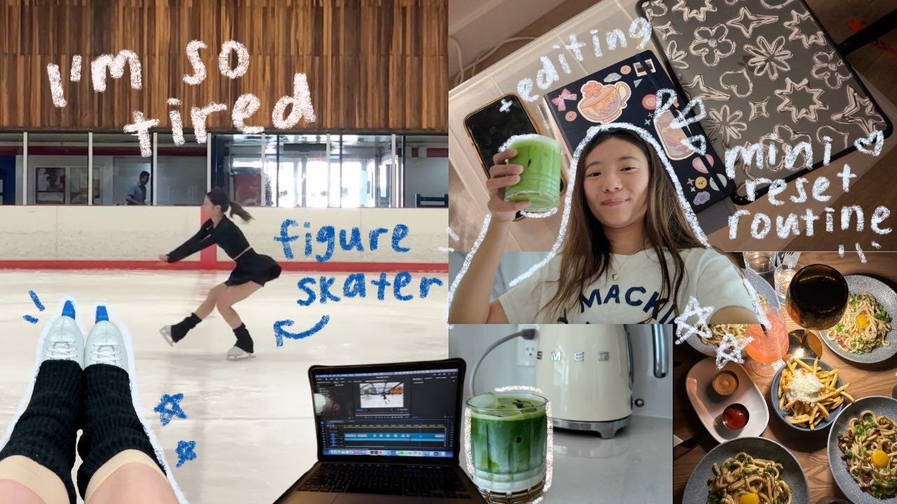 realistic day as a figure skater | reset routine, skating & room update ⛸️⭐