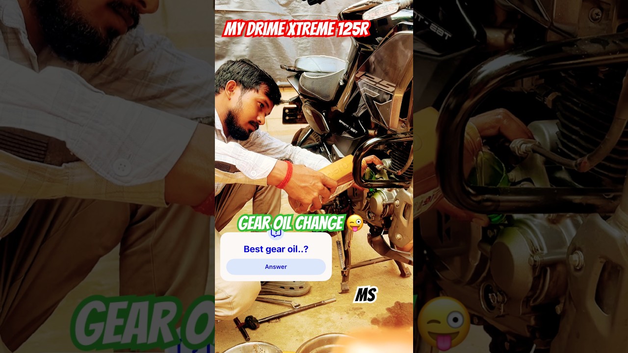 Xtreme 125 r new gear oil change 🔥❤️‍🔥