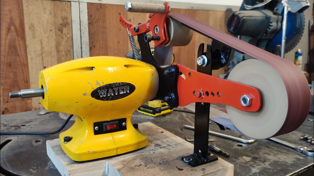 Küçük Bant Zımpara yapımı, Taş Motorundan.....TAHMİNİMDEN DAHA GÜÇLÜ