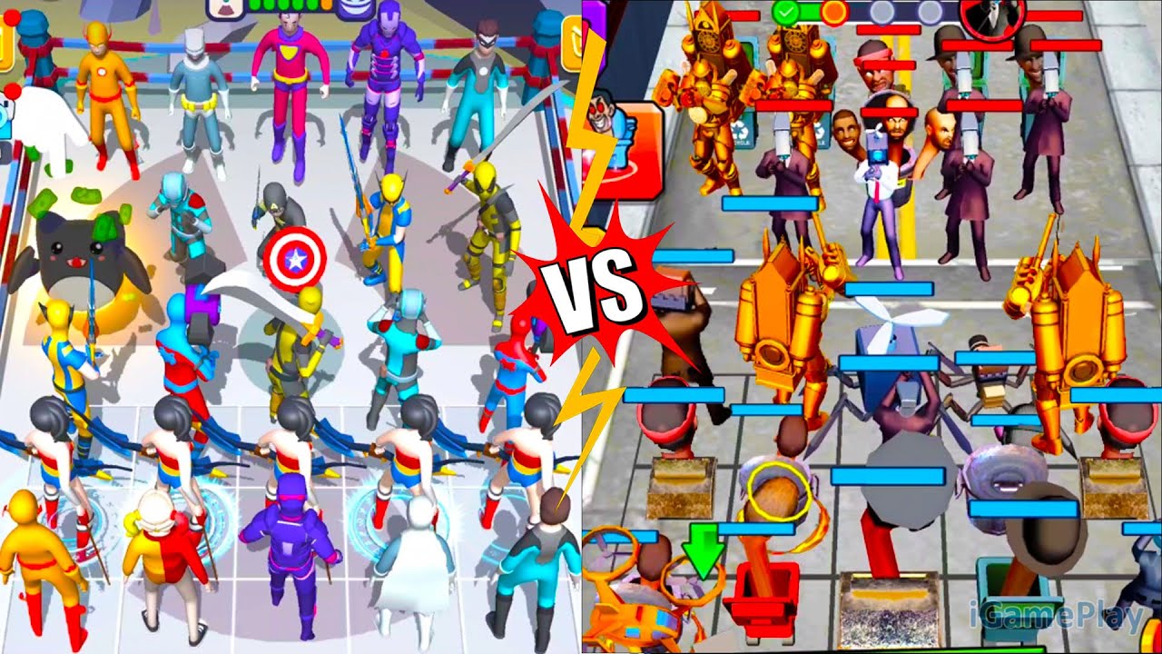 Merge Supper Hero Vs Fight Monster Merge Battle ⭐ Merge Simulator Battles