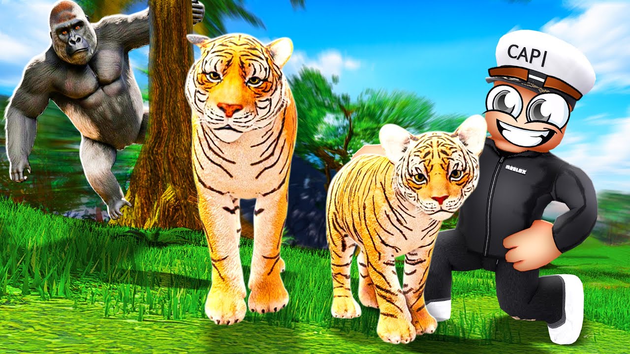 JUNGLE LIFE of a TIGER in ROBLOX