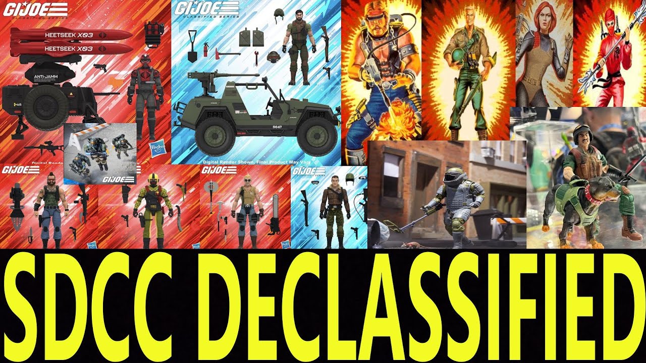 SDCC GI JOE CLASSIFIED REVEALS, DISPLAYS AND FUTURE INFORMATION