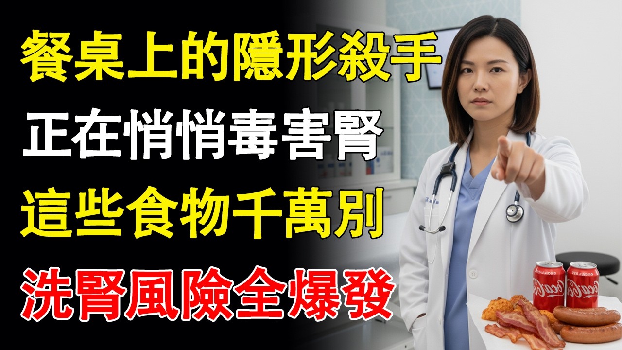 「台灣人餐桌上的隱形殺手！這 4 種食物正在悄悄毒害你的腎臟！」