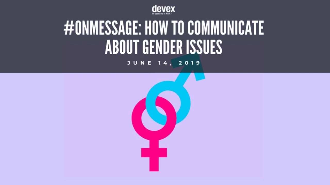 #OnMessage: How to communicate about gender issues