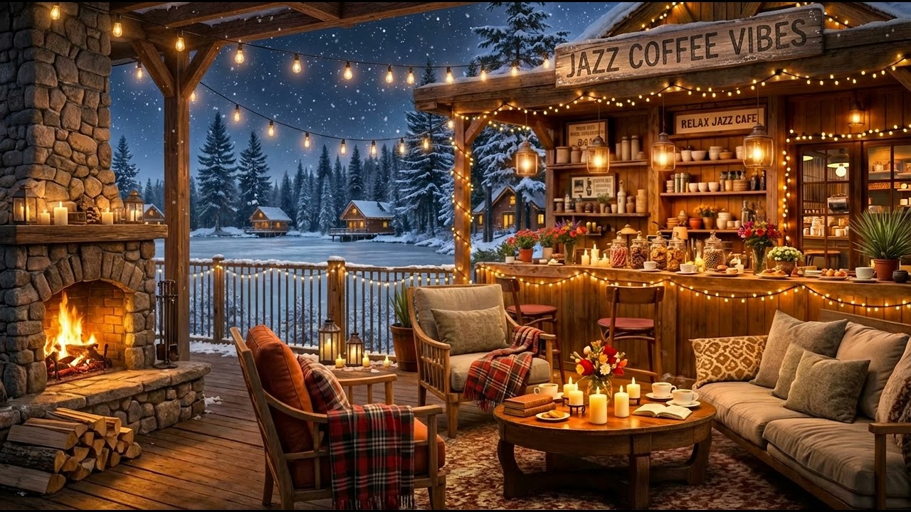 Winter Focus Jazz Piano ⛄ Relaxing Coffee Shop Background