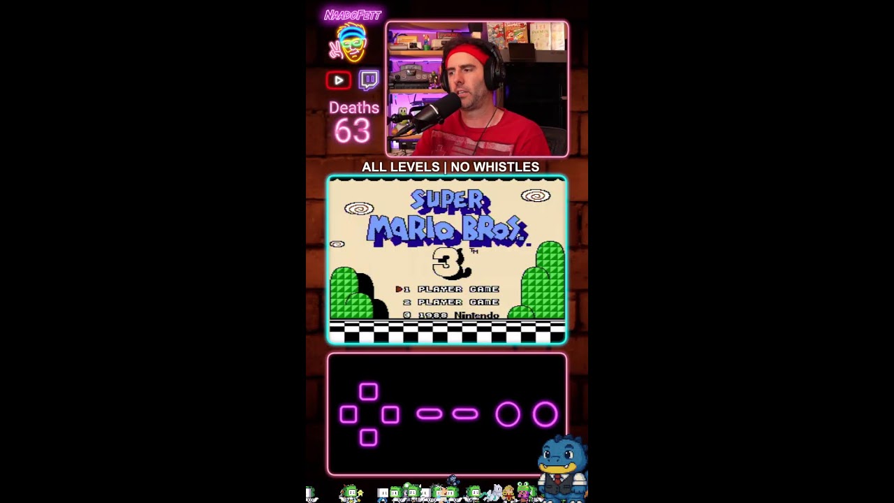 Impossible? ALL levels, No Warp Whistles | Super Mario Bros. 3 (NES) Day 2