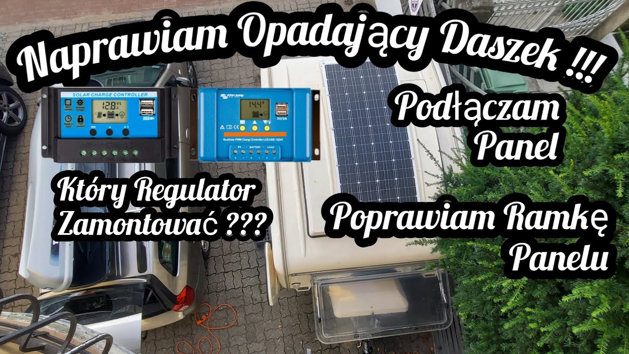 #96 Poprawiam Ramkę Panelu ! Naprawiam Opadający Daszek i Podłączam Panel w Niewiadówce
