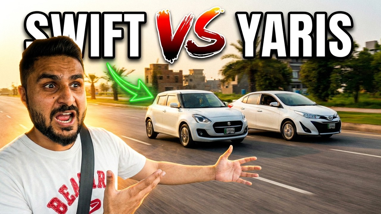 New Suzuki Swift Vs Toyota Yaris 1.3 Drag Race | Swift Vs Yaris Race