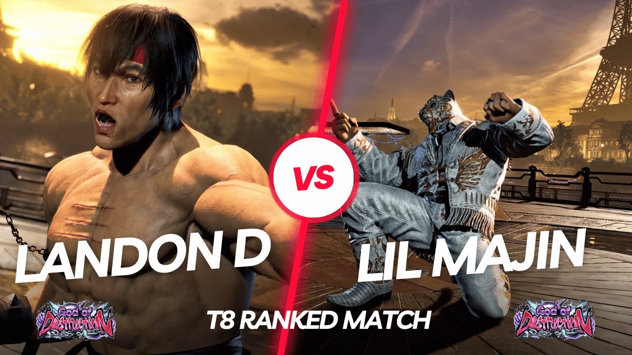 T8 Ranked Match 🤜 Landon D (Law) vs Lil Majin (King) 🤛 Tekken 8TV