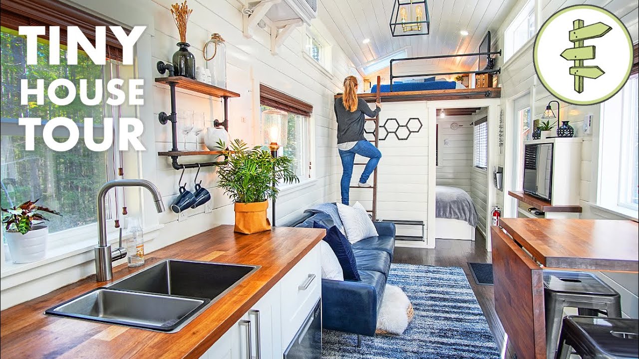 EXTRA LARGE Tiny House with Main Floor Bedroom & Smart Functional Design