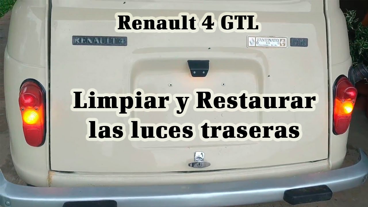 Limpiar y restaurar las luces traseras