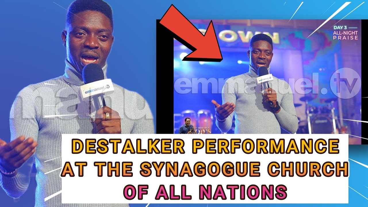 Destalker performing at the all-night praise session in honor of Prophet T.B Joshua.#TBJoshuaLegacy