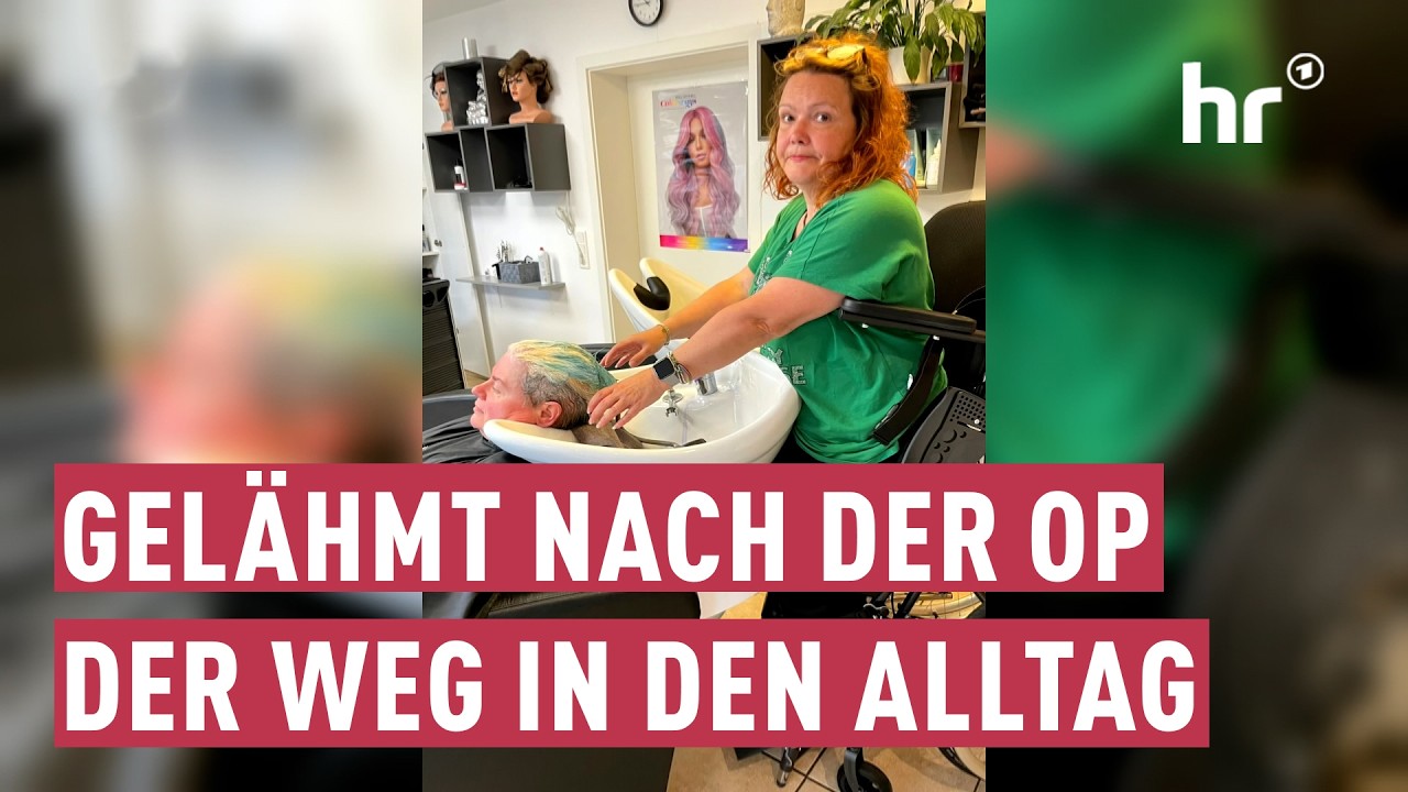 Friseurmeisterin im Rollstuhl
