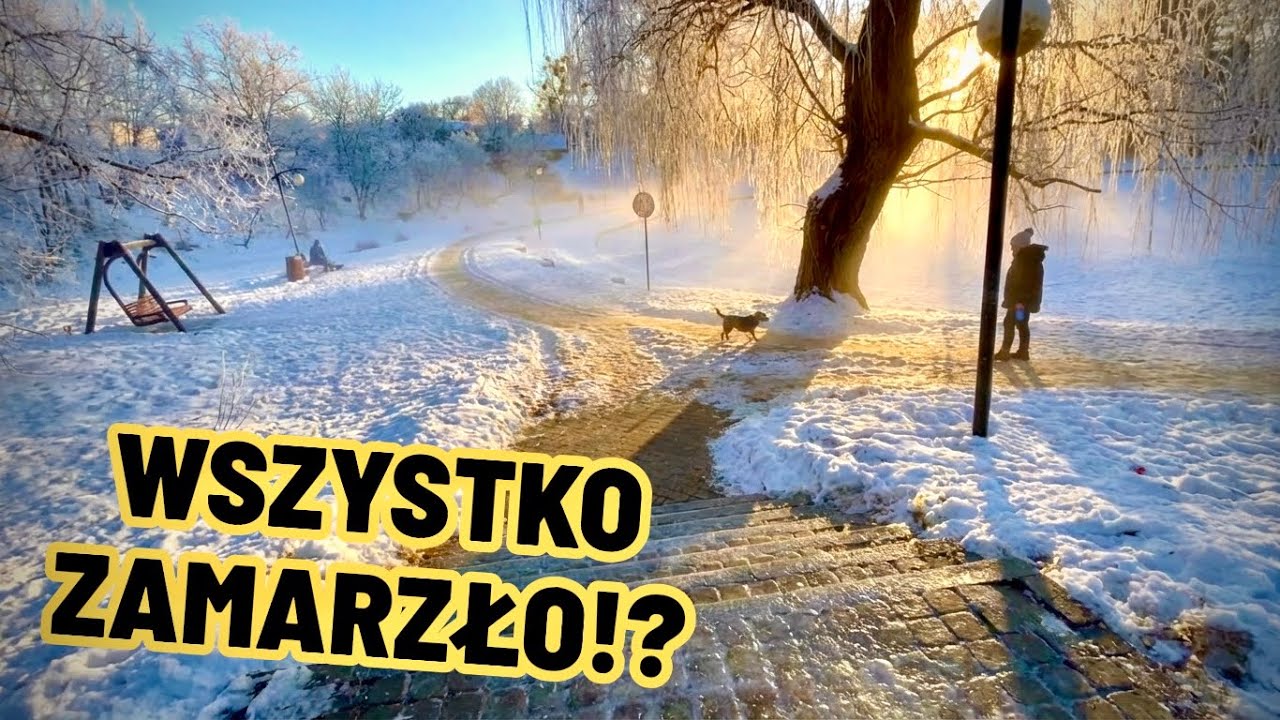 WARSZAWA zamarzła jak ARKTYKA! 🥶 Odczuwalne -15°C i potężny mróz na Moczydle!