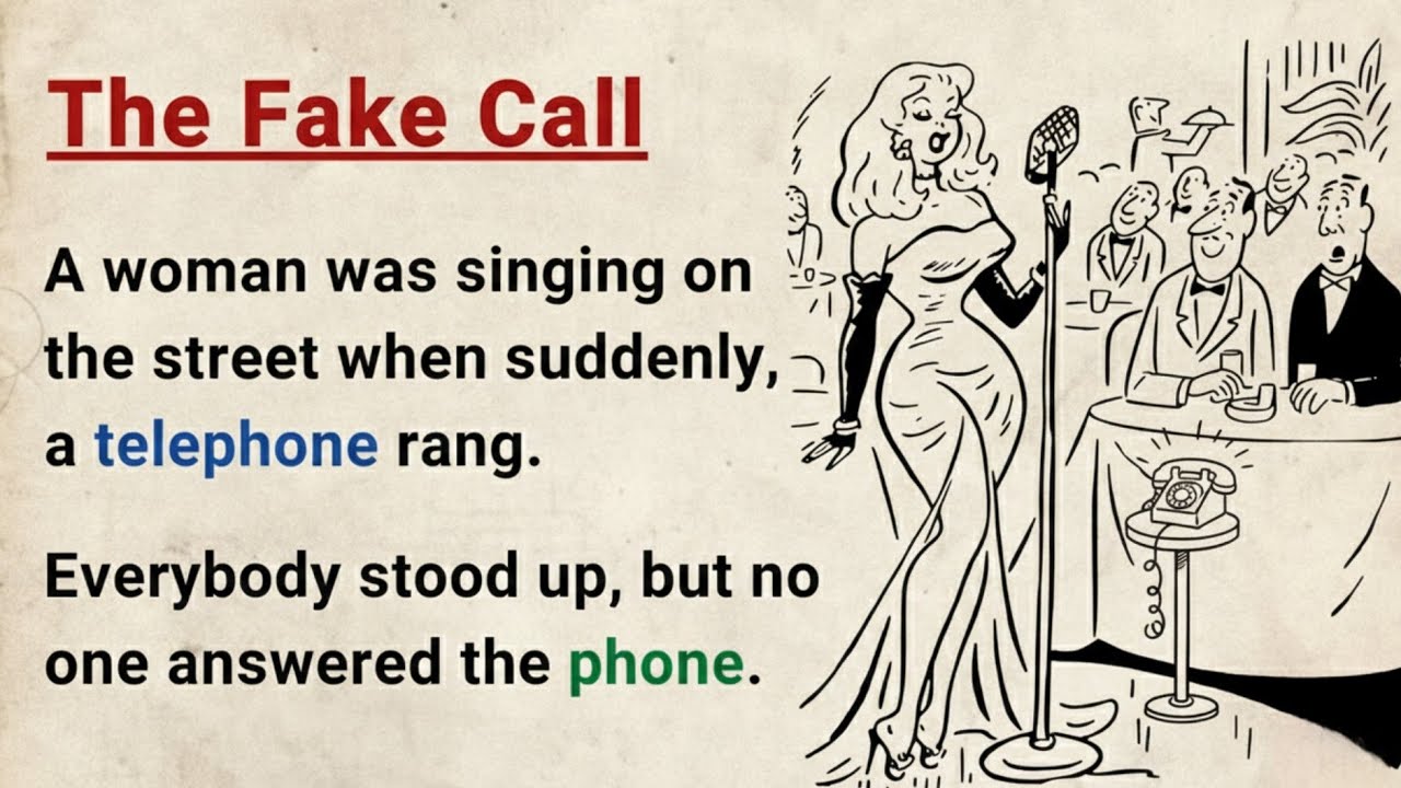 Learn English through Stories Level 3 ⭐ The Fake Call | Graded Reader | Improve Your English