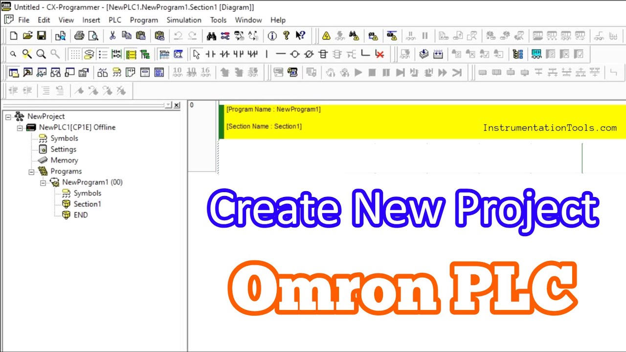 How to Create New Project in Omron PLC? - CX Programmer - CX One