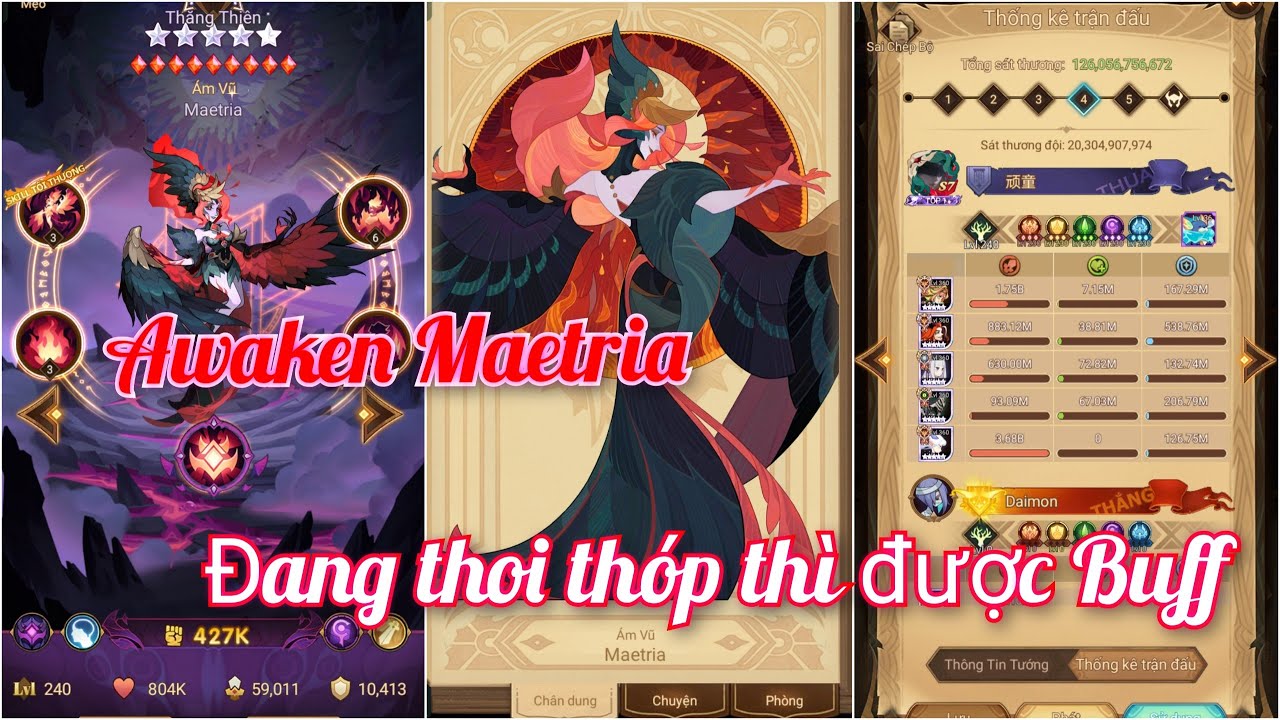 Afk Arena | Tiêu điểm Tướng Awaken Maetria đang thoi thóp thì lại được Buff | Thánh Địa Afk