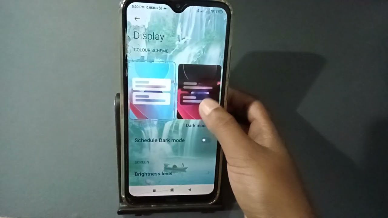 redmi note 8  Dark mode on n off