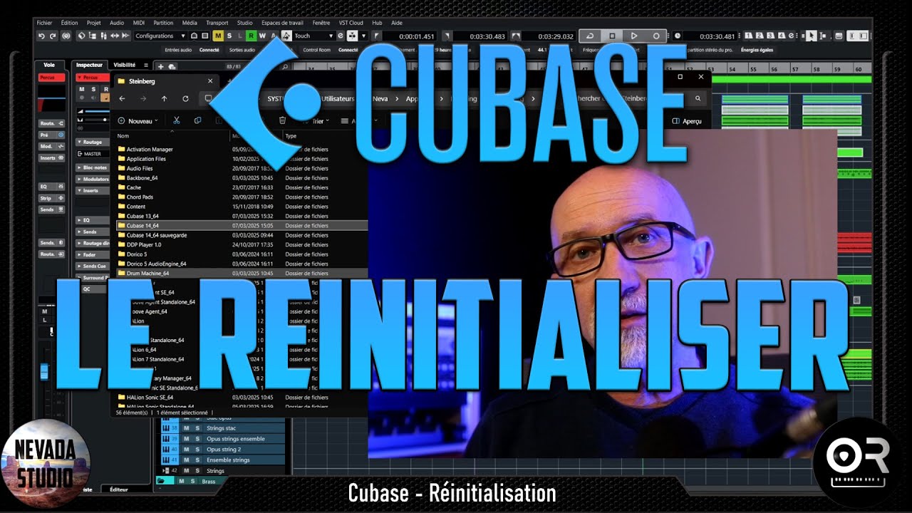 Cubase - le réinitialiser