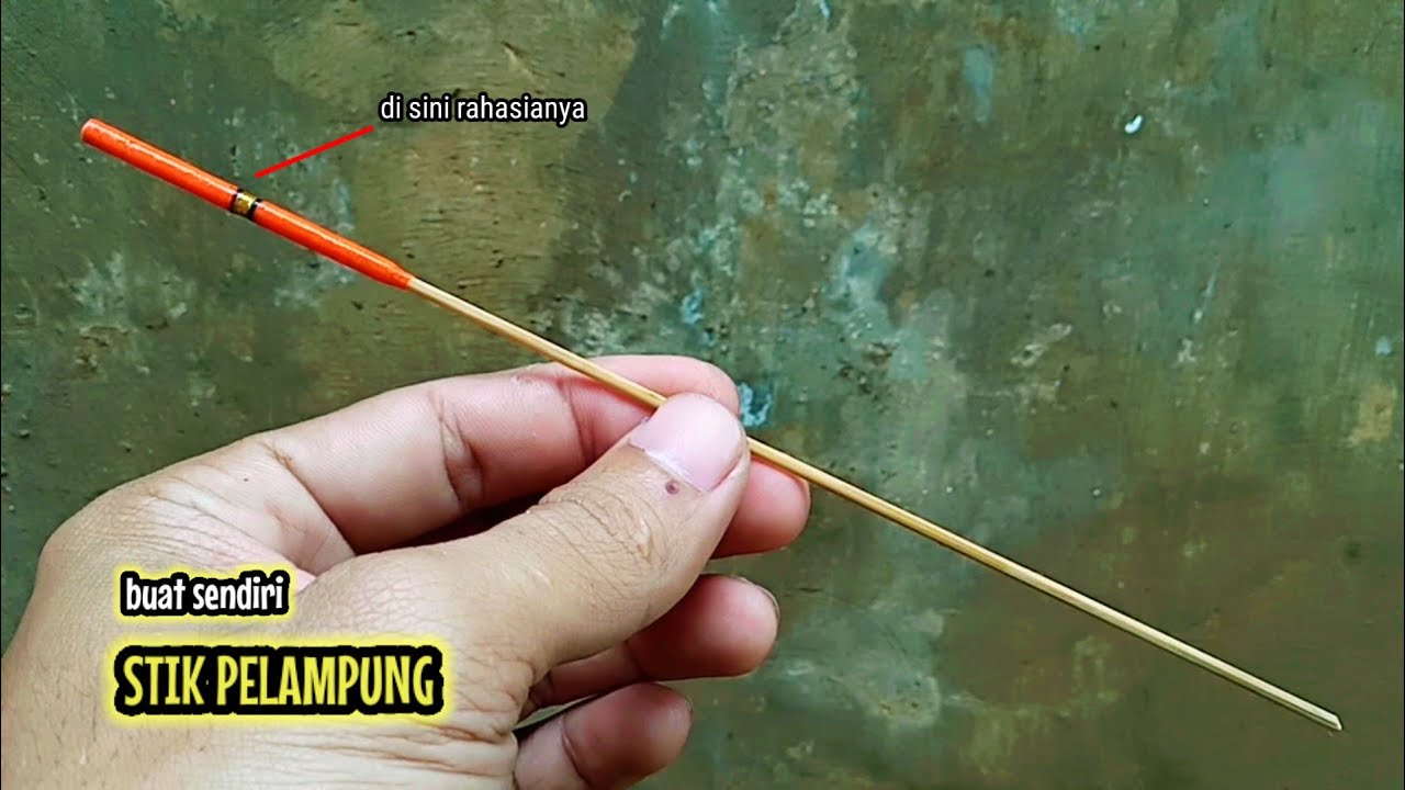 Cara membuat stik pelampung pancing dari bahan bambu | fishing float stick