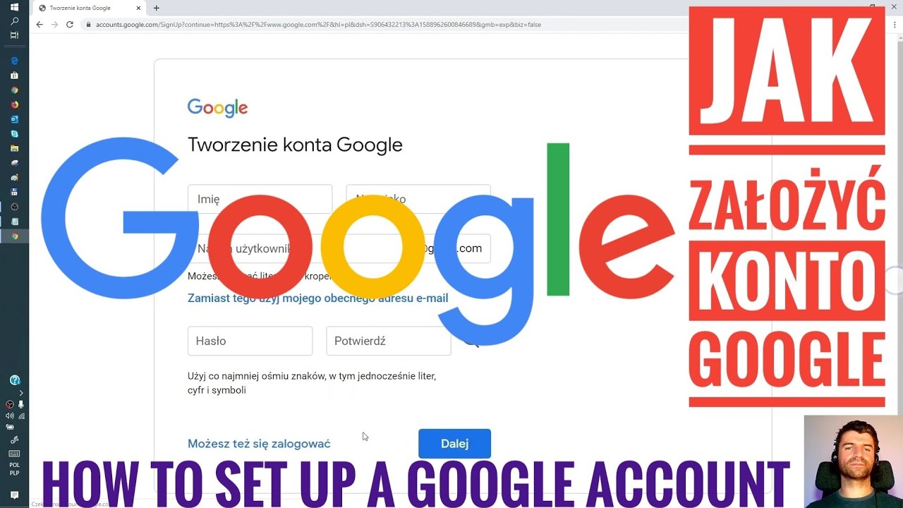 Jak założyć konto Google (Gmail, Dysk...) ? poradnik