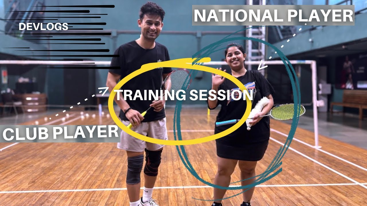 Training under Former National Player | Drills and Training | Badminton Vlog