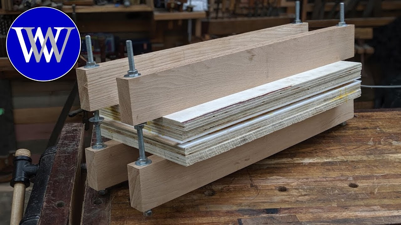 How to make a Veneer Press To make Plywood to Make a Clock