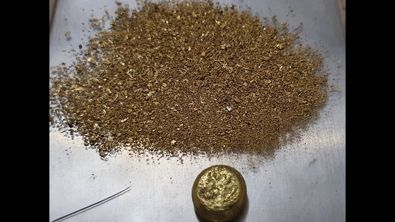 Smelting the GOLD  Melting GOLD Extracted from Rivers And Streams at home