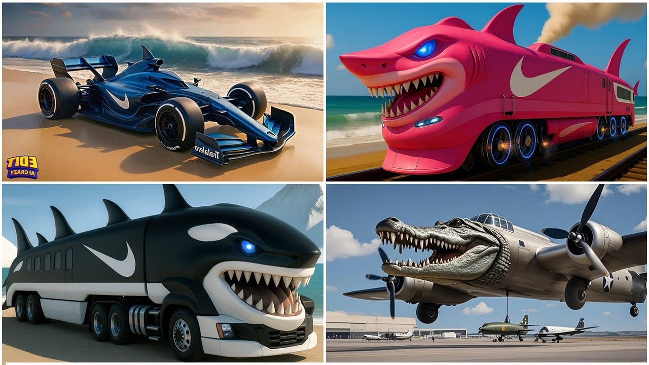 SIGMA BOY x BRAINROT EXTINCTION RACING  Shark F1 vs Pink Shark Train vs Shark Bus vs Croc Plane