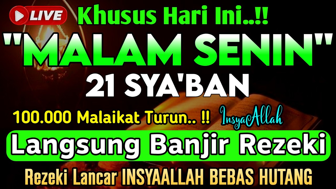 Putar Ayat ini Di Bulan Sya'ban - Segala Hajad Dikabulkan, Rezeki Mengalir Deras, Aamiin