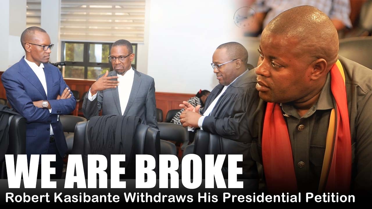 WE ARE BROKE | Robert Kasibante Withdraws Presidential Petition.