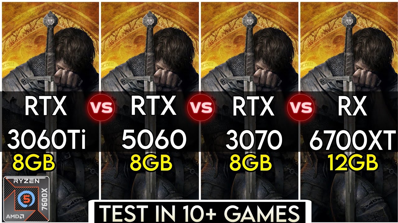 RTX 3060 Ti vs RTX 5060 vs RTX 3070 vs RX 6700 XT - Test In 10+ Games 2K/1440P