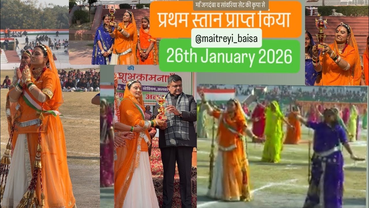 26th Jan Alwar Rajasthan Almost 111 girls Dance performance by Maitreyi_baisa in 5 days
