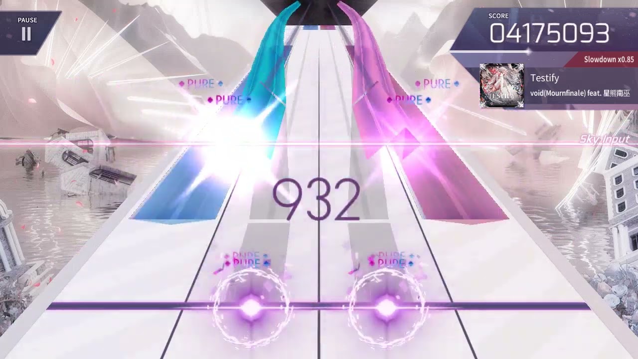 [Arcaea] Testify AUTOPLAY x0.85 + Color coded