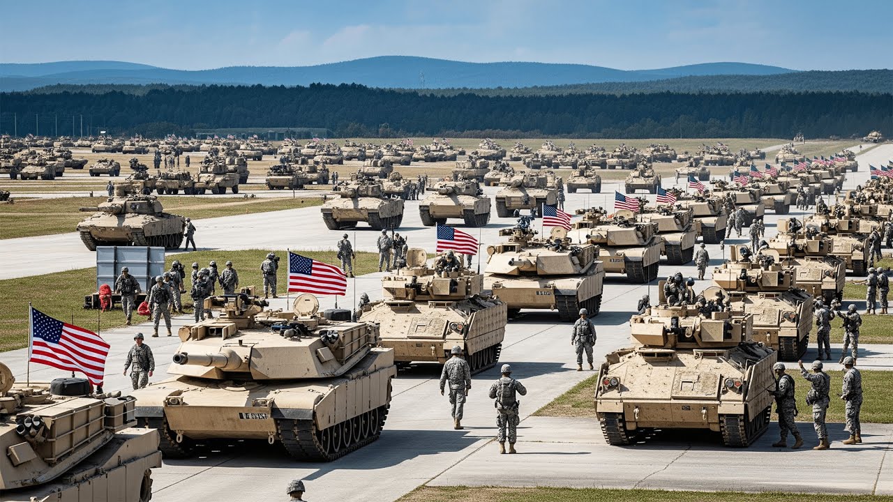 Napięcie rośnie! Dziesiątki pojazd&oacute;w pancernych armii USA docierają do Hohenfels w Niemczech