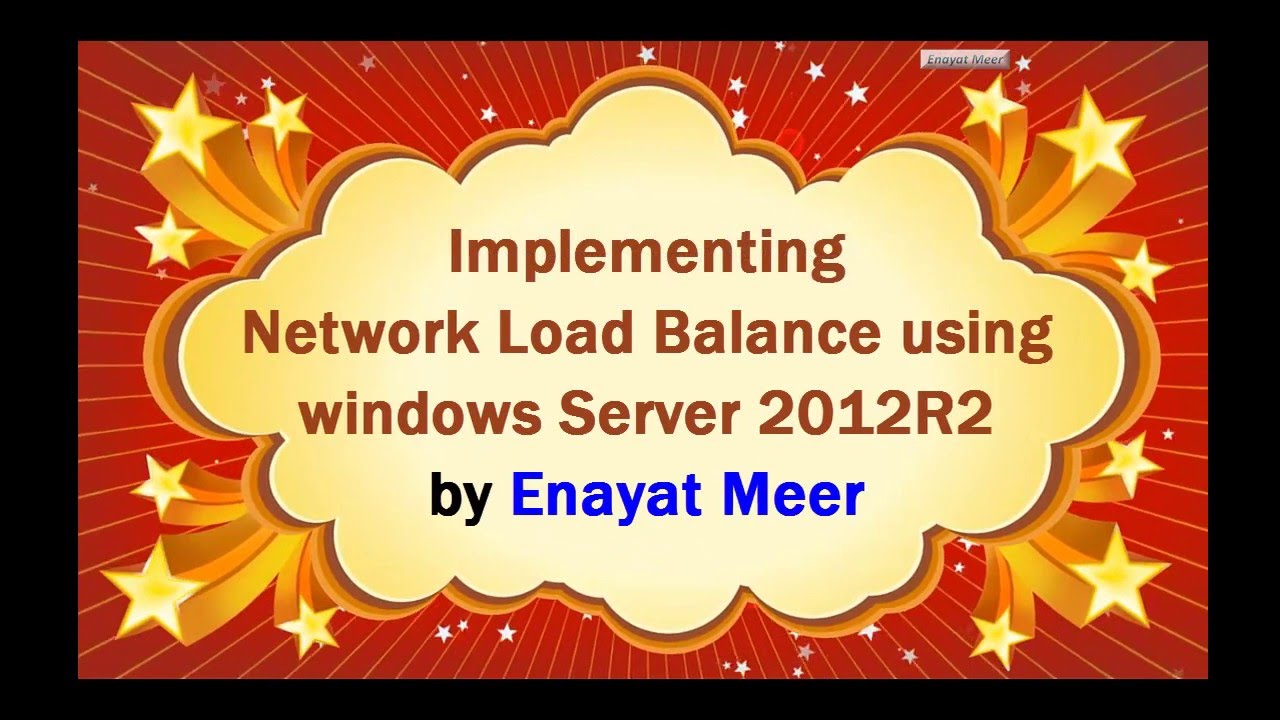 Network Load Balance using  Windows Server 2012R2 - 20412d M9